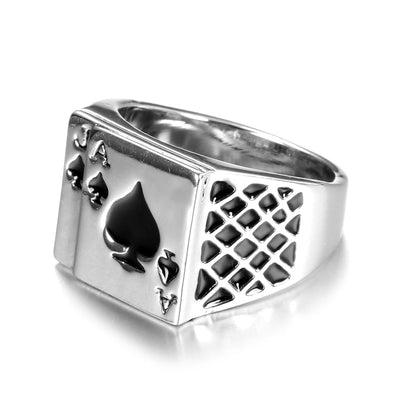 Bague Gothique Pour Homme en Argent Z0069