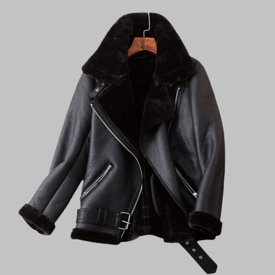 Manteau Gothique Femme Cuir Noir